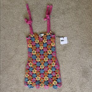 BeachRiot Elsie Multicolor Crochet Dress